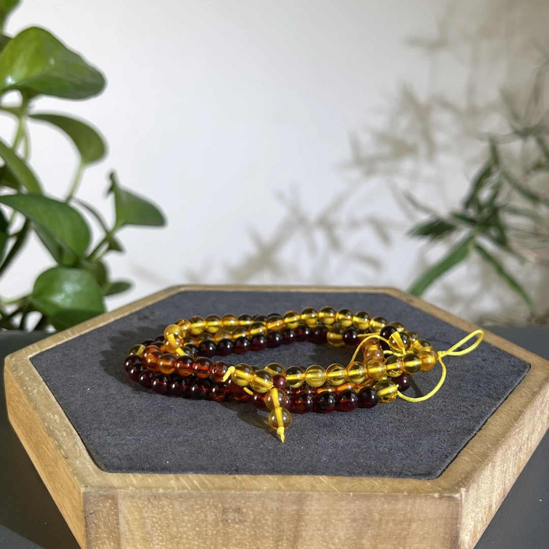 JCA02-02     琥珀珠链