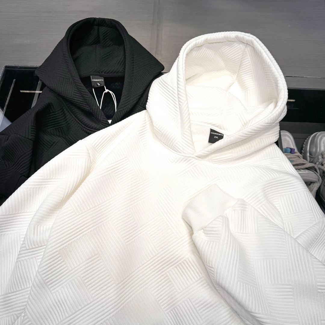 S123华夫格肌理感连帽衫Y(60620 )外套