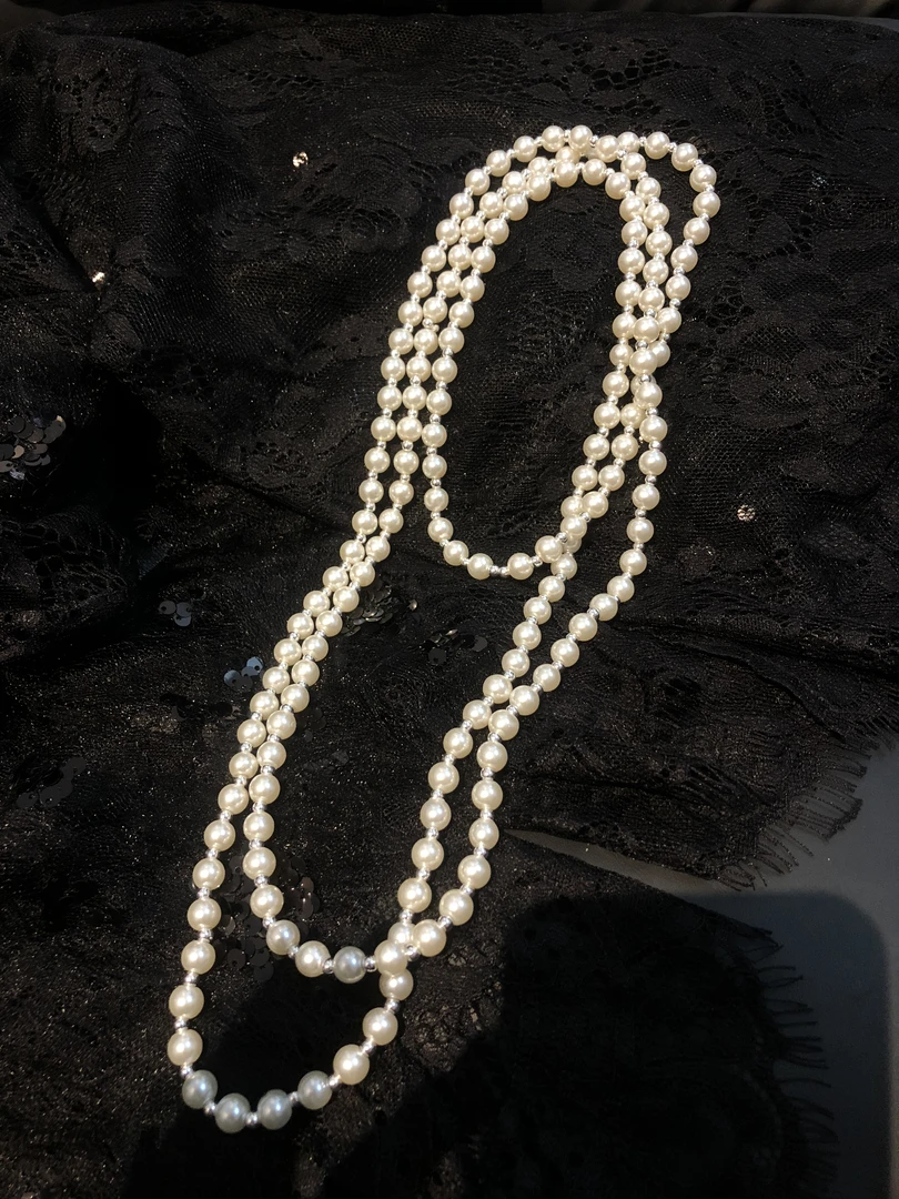 非金属仿珍珠项链 法式气质百搭贝珠经典百搭珠珠项链 XLX0009