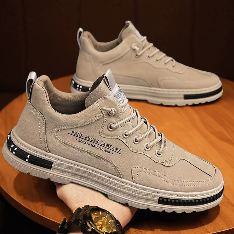 男鞋秋冬季透气厨房工作上班防滑防水劳保潮鞋男士休闲板鞋