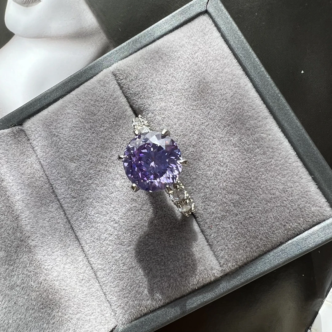 嘉禾戒指 5ct【普罗旺斯的浪漫花园】流光紫戒指LB117