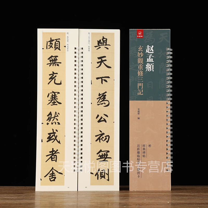 赵孟頫玄妙观重修三门记弘蕴轩编赵孟俯楷书字帖近距离临摹练字卡
