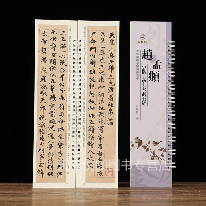 赵孟頫小楷高上大洞玉经 墨迹本近距离临摹字帖练习字卡弘蕴轩编
