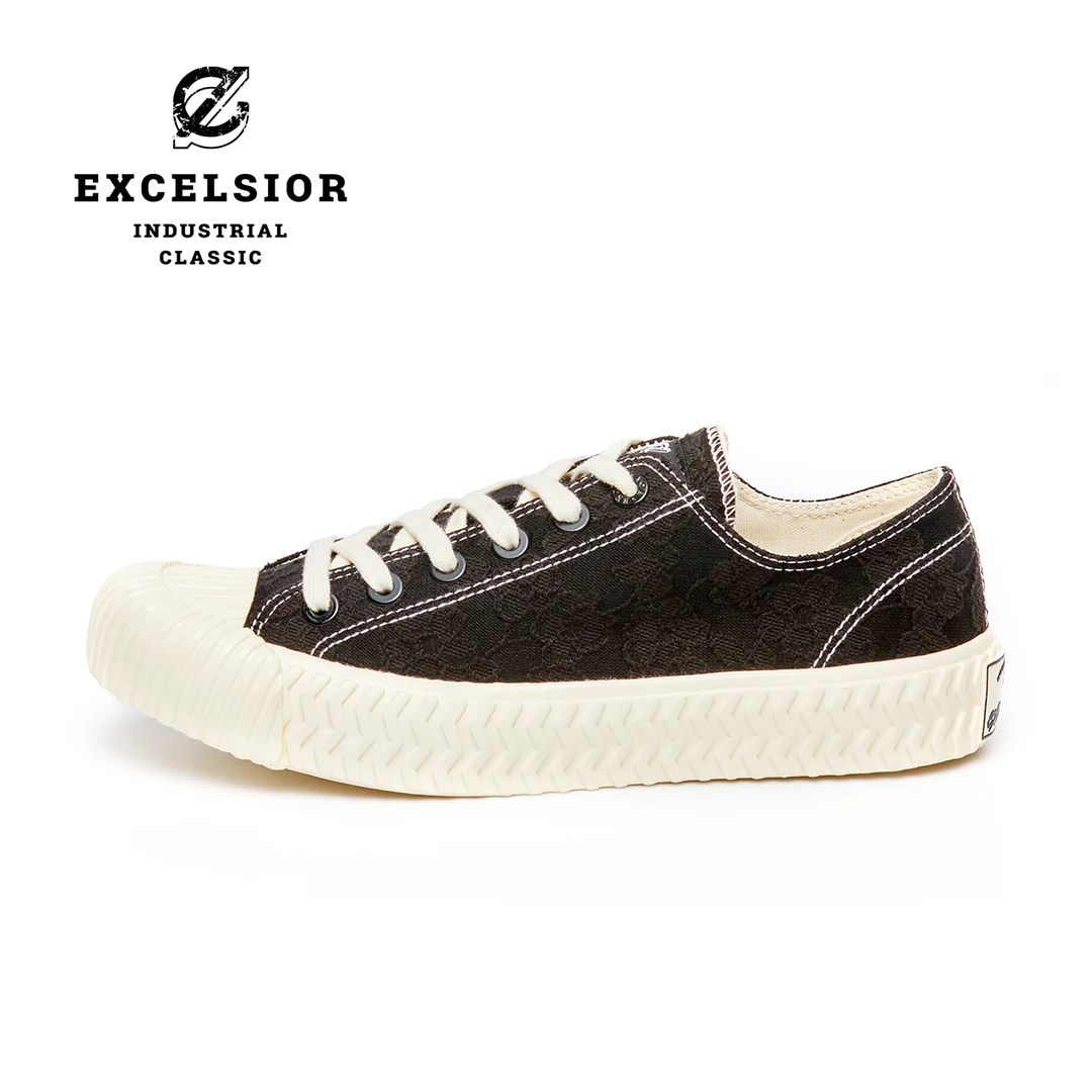 excelsior休闲鞋官方 春季运动低帮经典蕾丝休闲鞋女士厚底帆布鞋