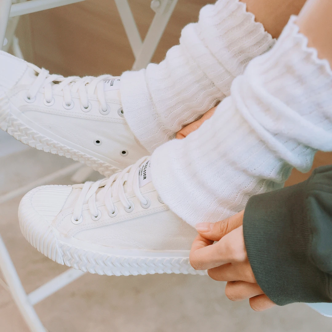 excelsior潮流小众保暖加厚秋冬时尚运动百搭休闲中筒个性堆堆袜