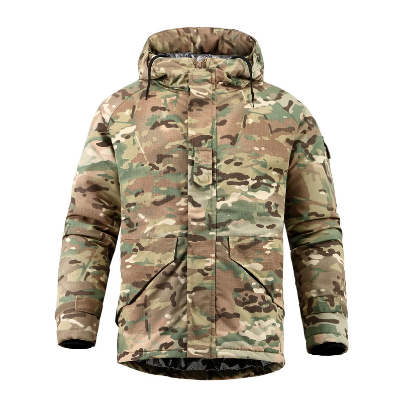 户外迷彩防寒棉服耐磨保暖防泼水战术男士秋冬外套