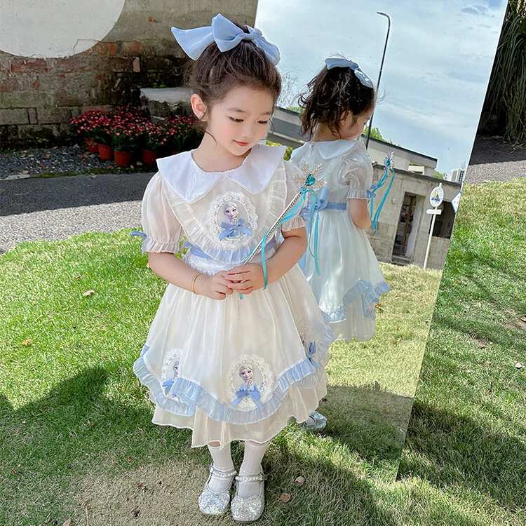 女童连衣裙夏季2024新款女宝洋气洛丽塔公主裙小女孩夏款儿童裙子