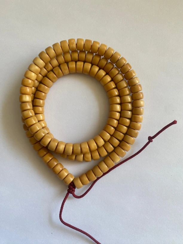 10年老料真正的顶工龙脊菩提一等品药片108长串（8*5mm）