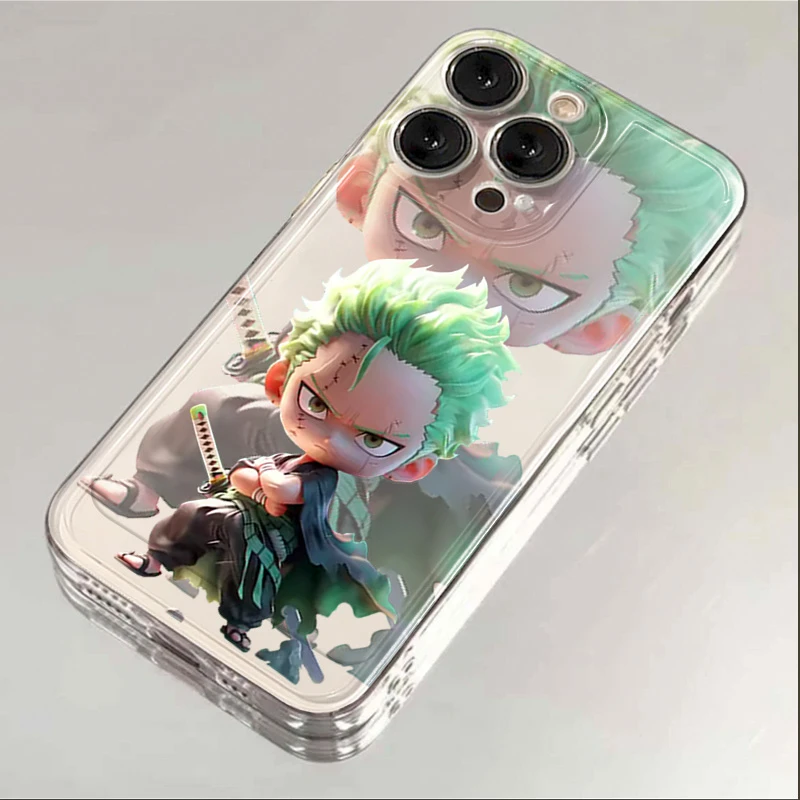 动漫索隆幼崽期iphone15苹果手机壳14promax硅胶13pro透明12创意X