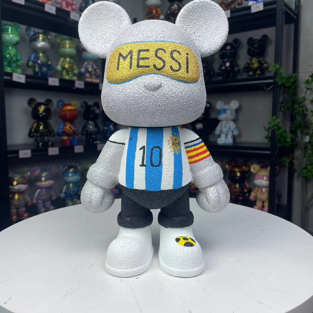 【预定10-15天发货】流体熊DIY梅西创意摆件装饰手工潮玩暴力熊网红