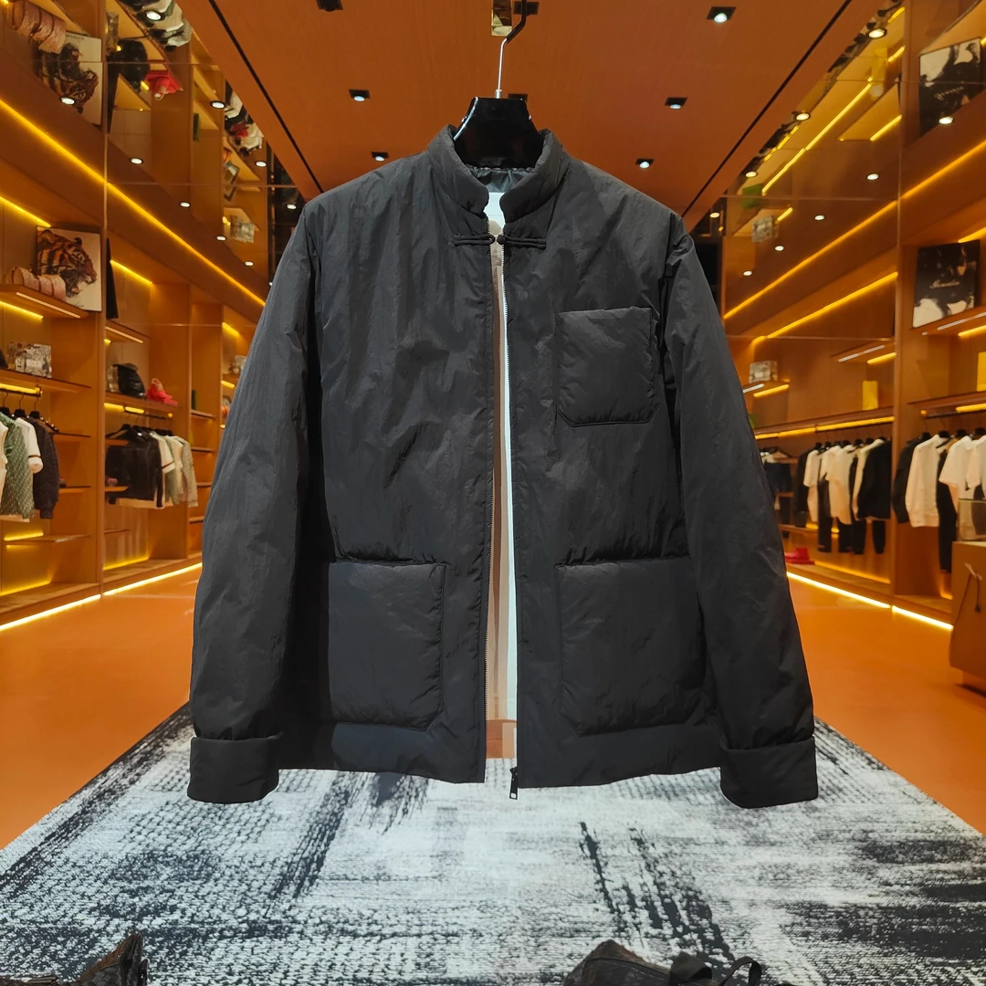 「Y6555」“新中式羽绒服” 简约高级立领羽绒服国潮中式风保暖羽绒服