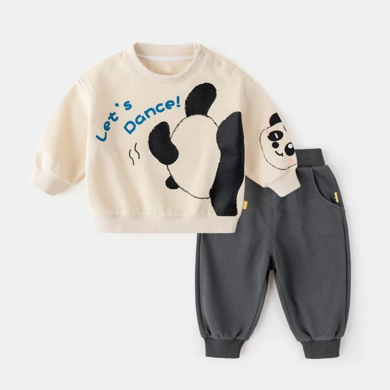 童卫衣套装秋装宝宝两件套卡通秋冬儿童童装秋季婴儿衣服潮流Z20