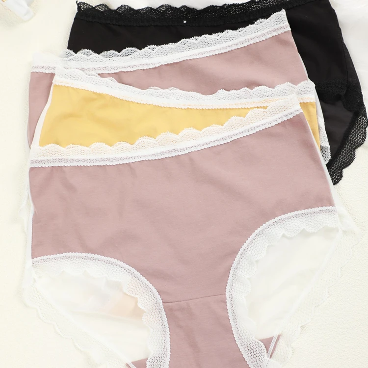 欧迪芬 【5条装】优质蕾丝舒适性感薄款内裤女士透气无痕低腰底裤