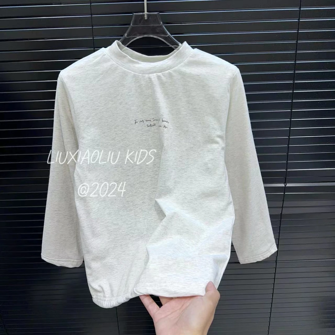 杭州六小六正版 BY LIUXIAOLIU韩版高货秋冬季儿童加绒打底衫4230