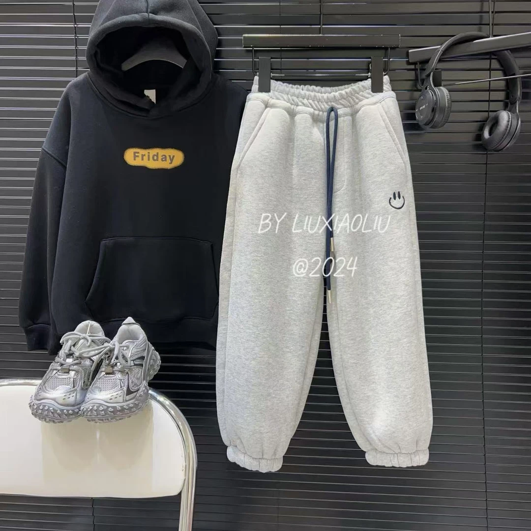 杭州六小六正版 BY LIUXIAOLIU冬季儿童加绒卫裤15260