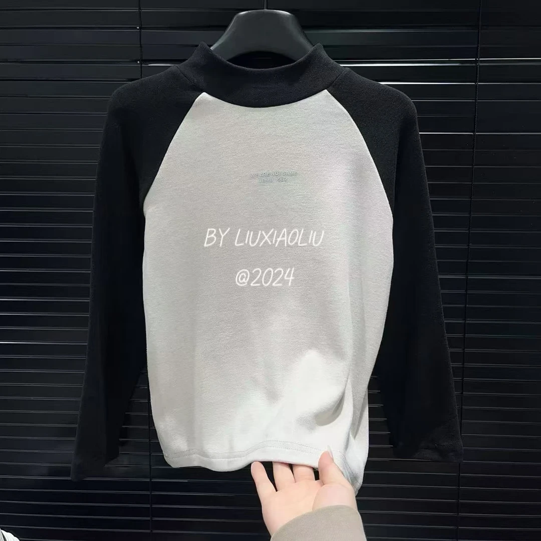 杭州六小六正版 BY LIUXIAOLIU高货冬季儿童磨毛加厚打底衫12703