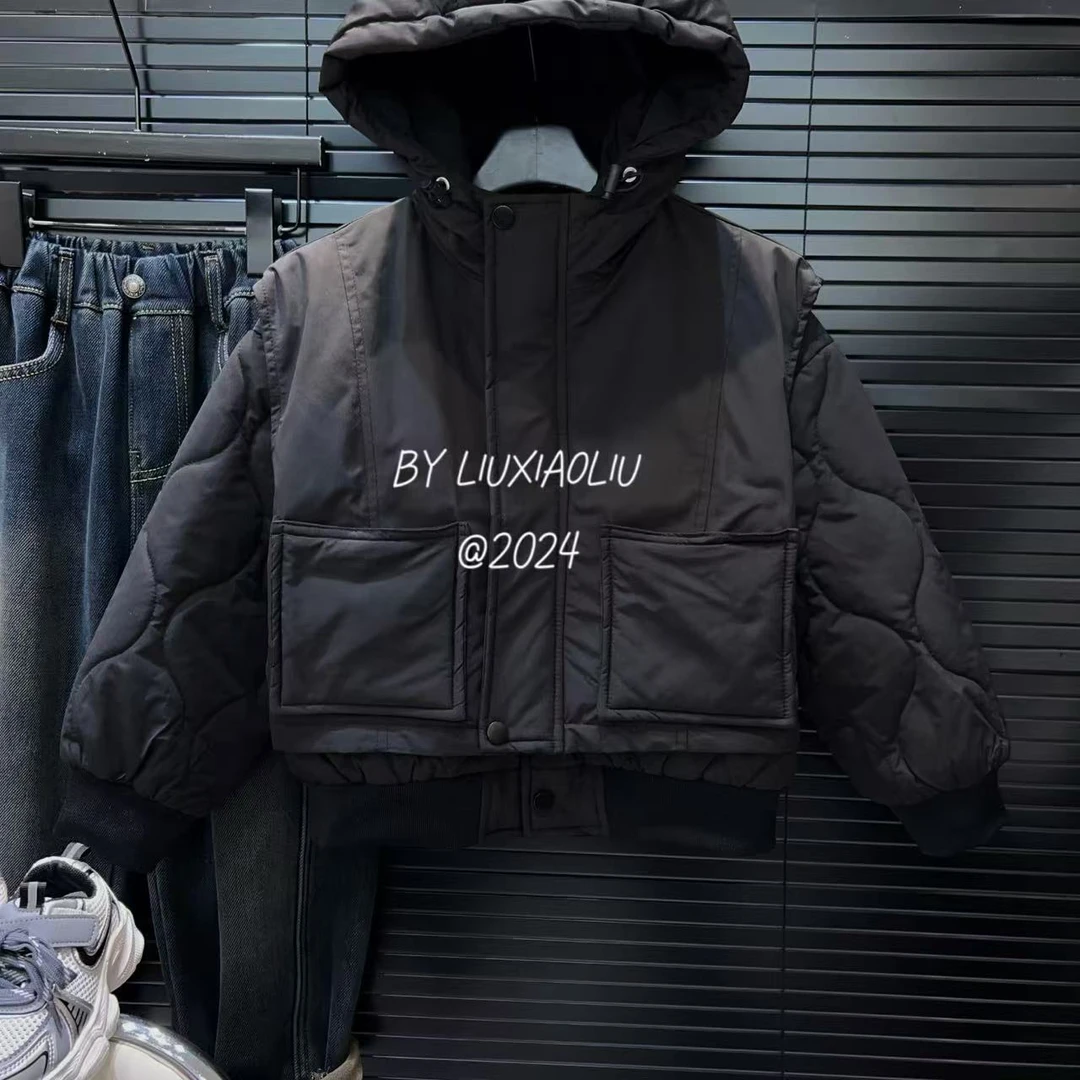 杭州六小六正版 BY LIUXIAOLIU冬季儿童假两件棉服12545