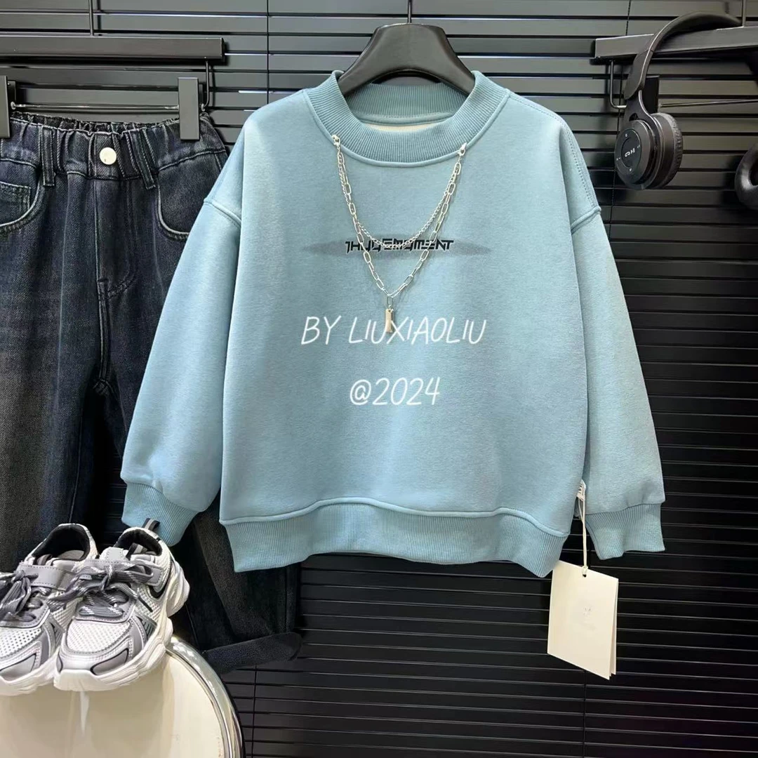 杭州六小六正版 BY LIUXIAOLIU冬季儿童加绒卫衣2308