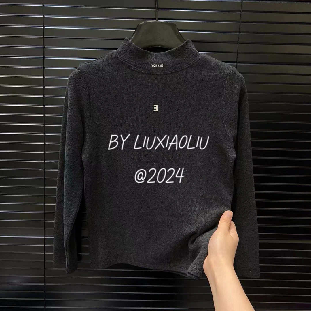 杭州六小六正版 BY LIUXIAOLIU秋冬季儿童双面磨毛打底衫12128