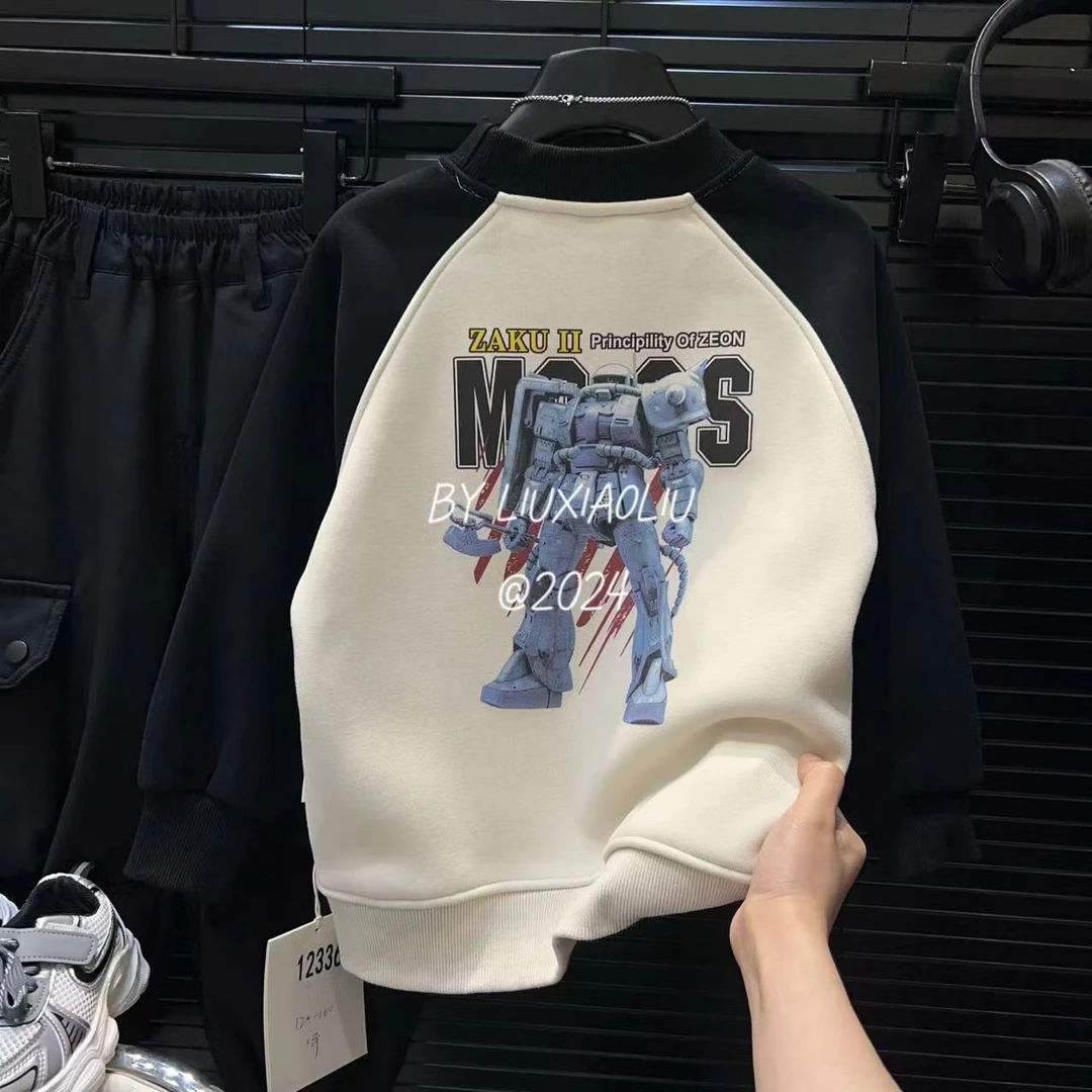 杭州六小六正版 BY LIUXIAOLIU冬季儿童加绒卫衣12336