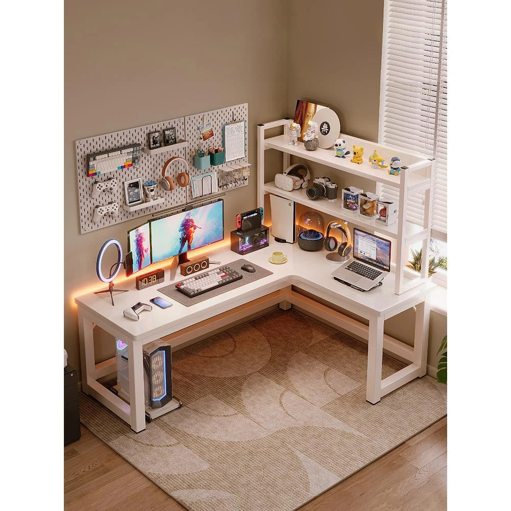 转角电脑桌台式电竞桌子家用书桌卧室学习桌简约办公桌台式写字台