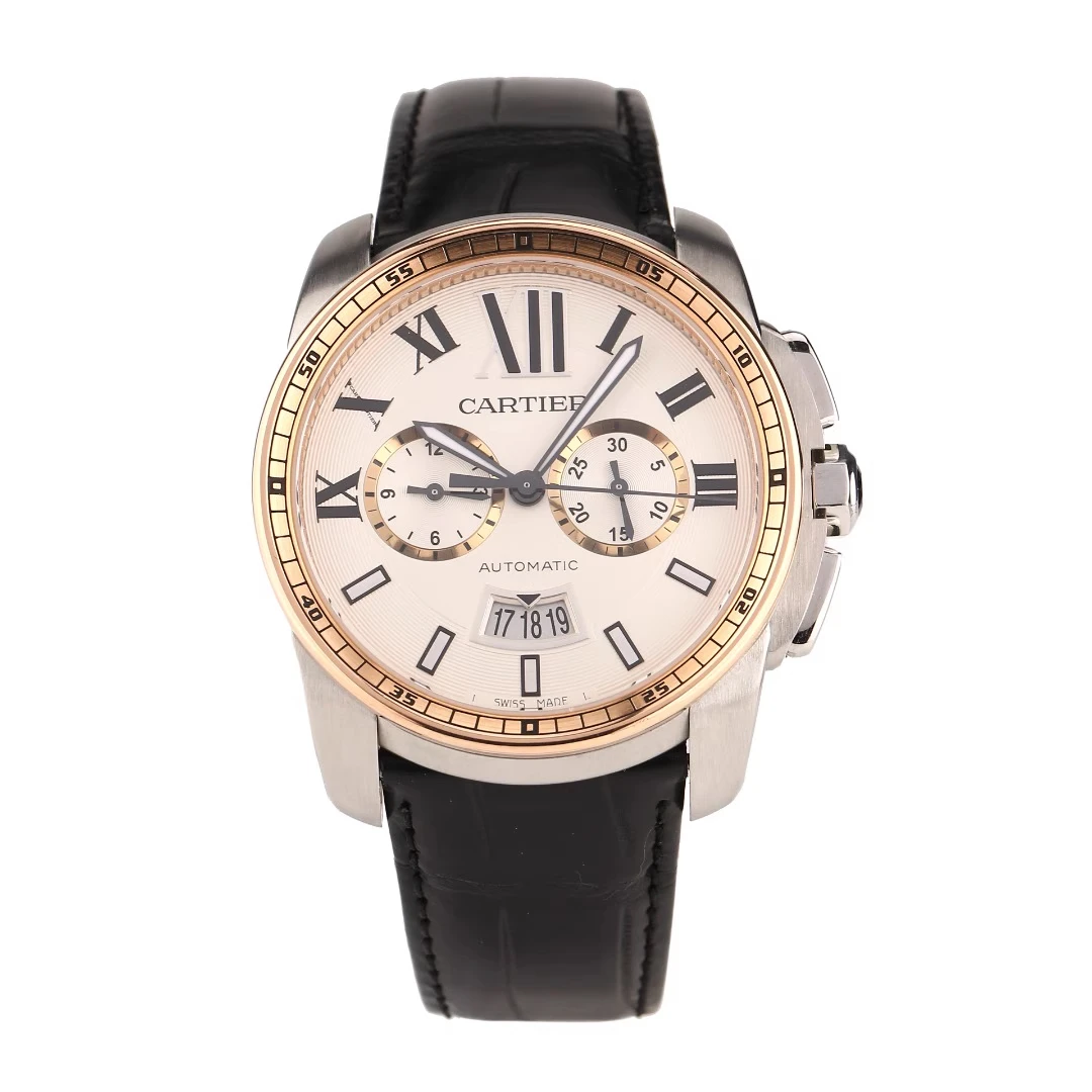 99新 Cartier/卡地亚 卡历博自动机械手表男士正品