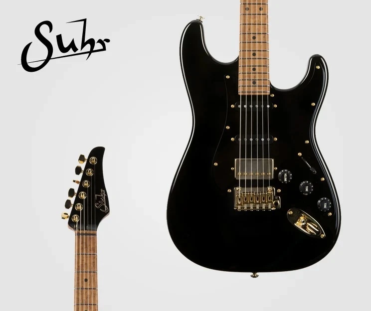 美产Suhr Classic Mateus Asato浓眉哥签名黑金电吉他现货