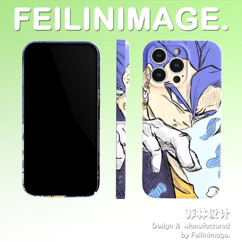 七龙珠超酷贝吉塔苹果14手机壳iPhone12/13promax菲林壳全包