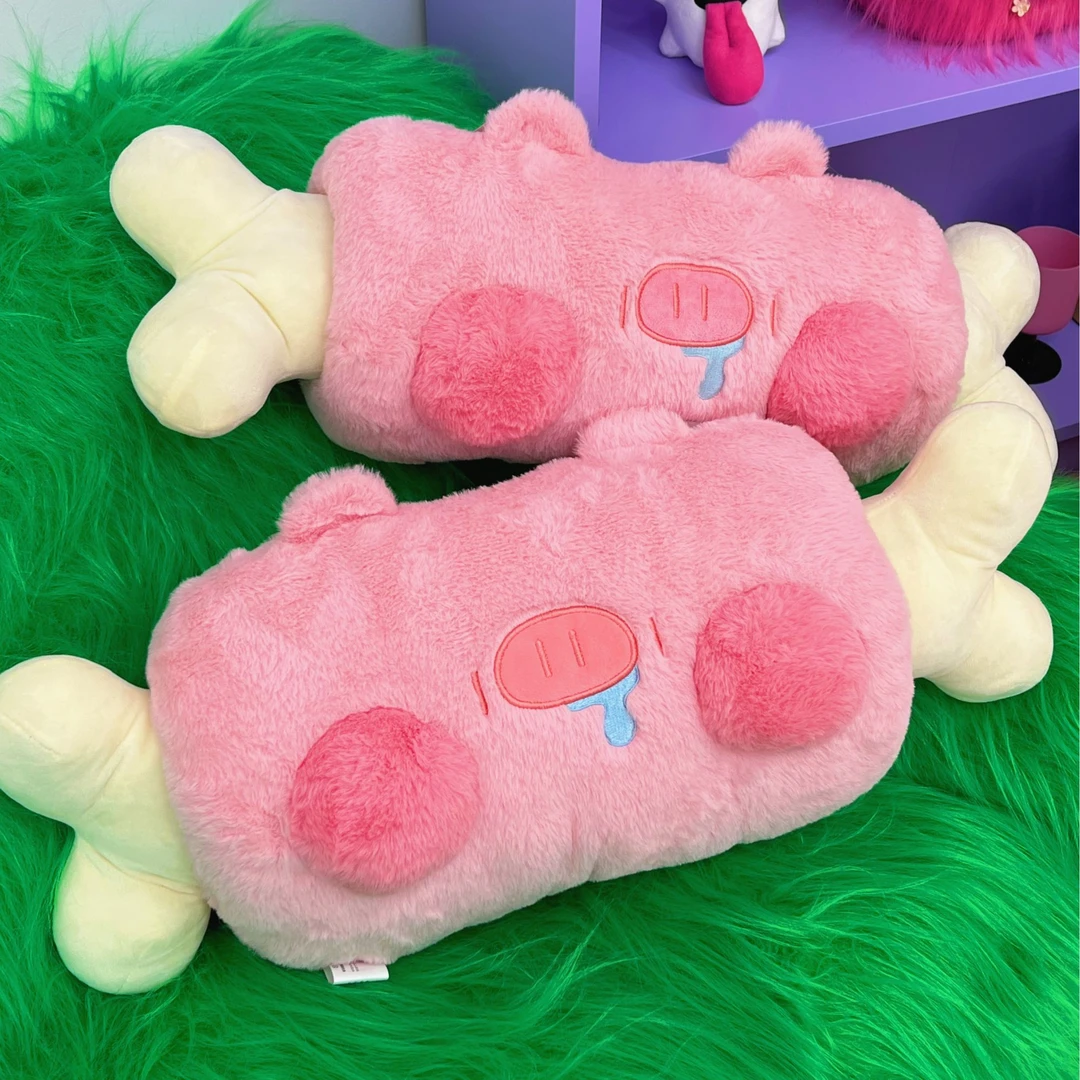 猪肉抱枕高颜值安抚玩偶枕头排骨靠枕毛绒玩具可爱暖手袋