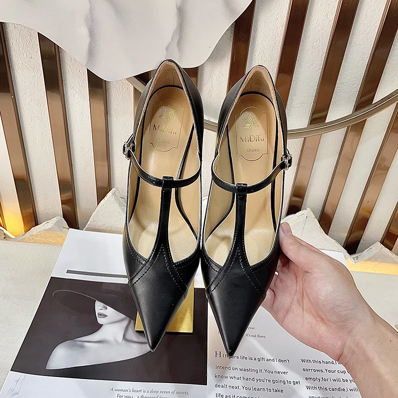 【米蒂图】高跟鞋女2024年洋气新款百搭气质时尚小众细跟女鞋