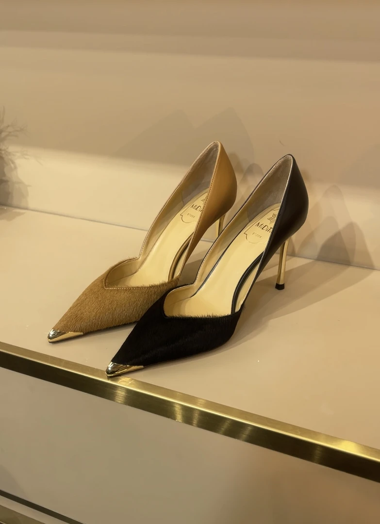 MIDITU/米蒂图高跟鞋女2025年新款百搭气质时尚小众细跟女鞋