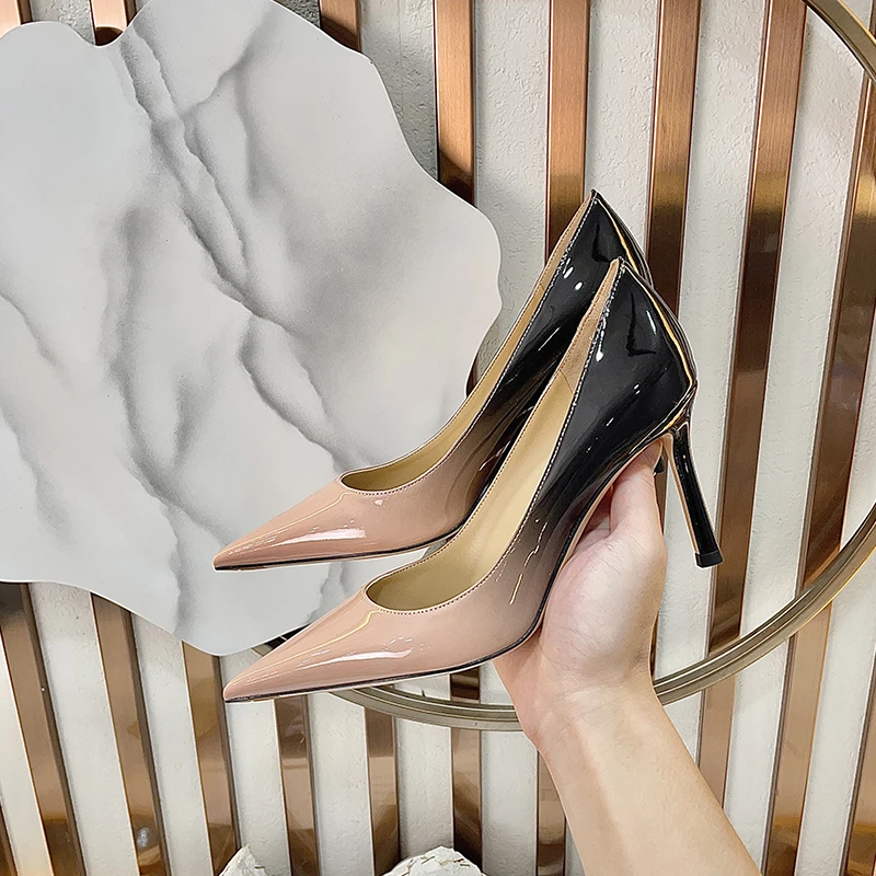 MIDITU/米蒂图高跟鞋女2024年秋季新款百搭气质时尚小众细跟女鞋