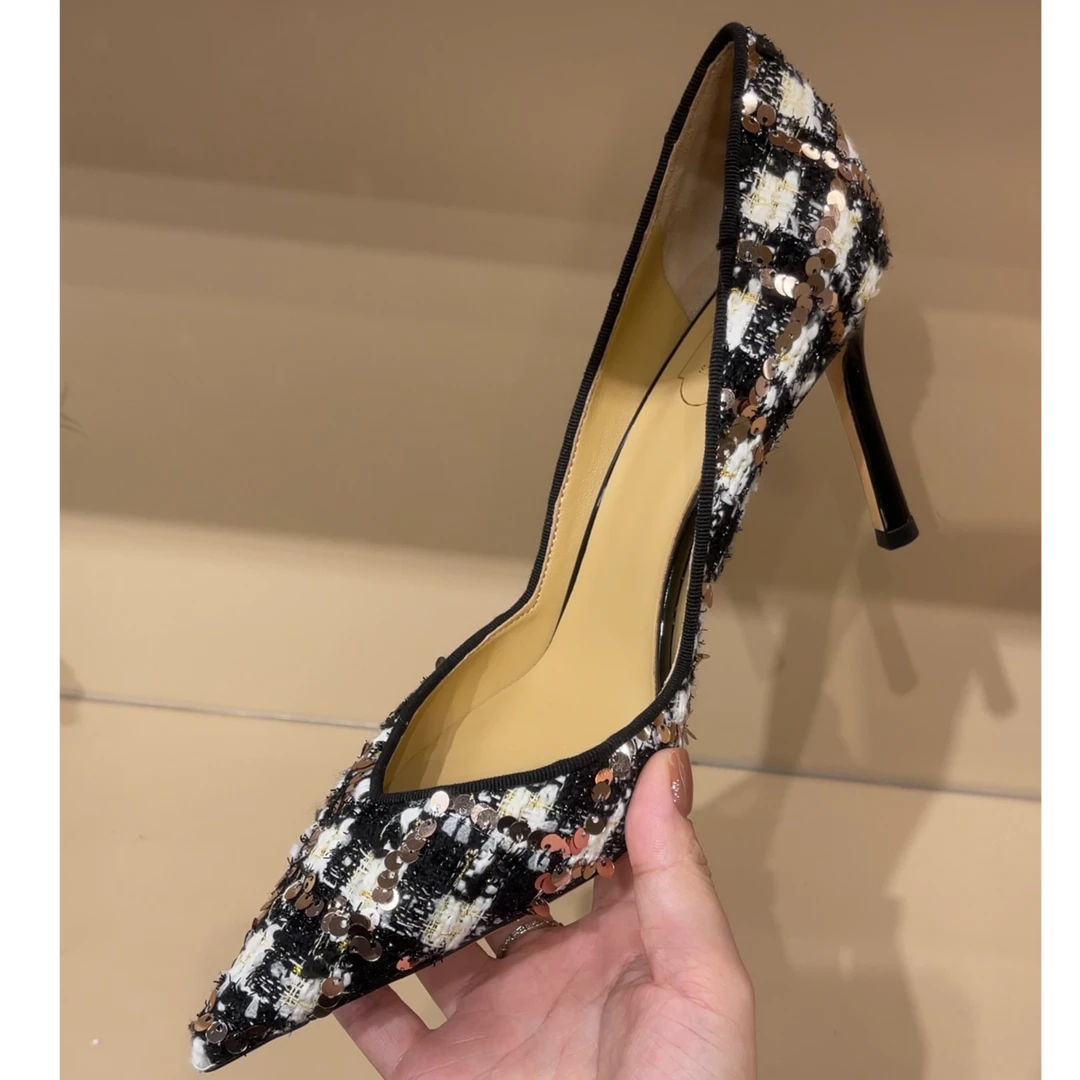 【米蒂图】高跟鞋女2025年洋气新款百搭气质尖头小众细跟女鞋