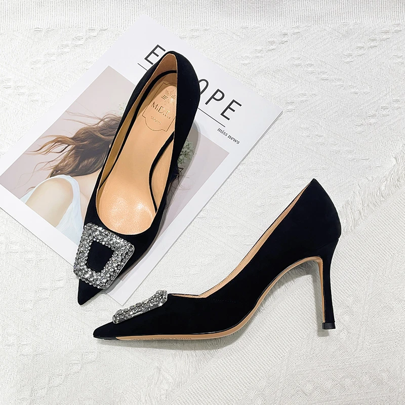 【米蒂图】2024年洋气新款细跟女鞋百搭轻奢时尚气质高跟鞋女