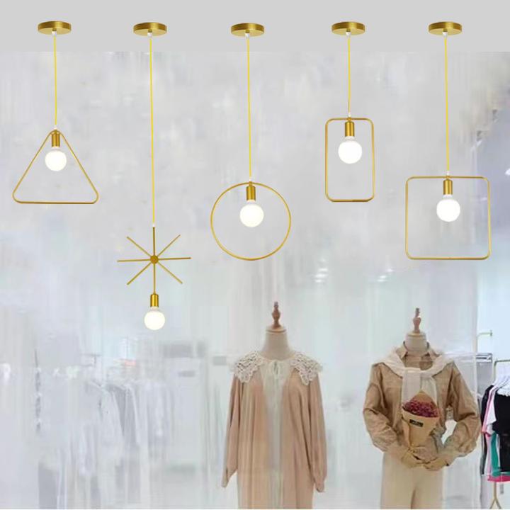 橱窗吊灯网红女服装店装饰灯具餐厅收银吧台美甲店创意个性小吊灯