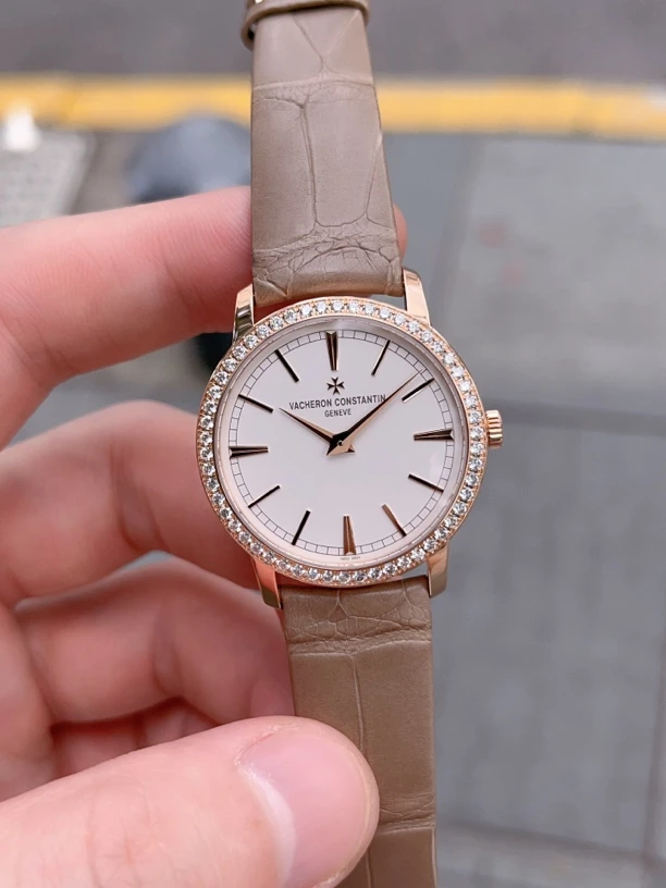 99新 Vacheron Constantin/江诗丹顿 传袭81590 玫瑰金原钻 33mm