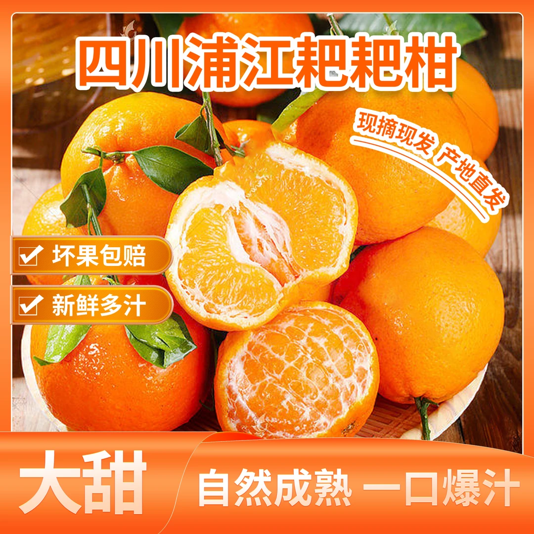 【山城专属】正宗四川春见保鲜耙耙柑无核橘子甜桔子新鲜水果香甜
