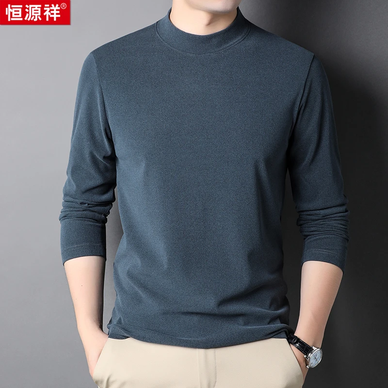 【高支高密保暖面料】休闲百搭半高领工流畅的走线简约设计款针织