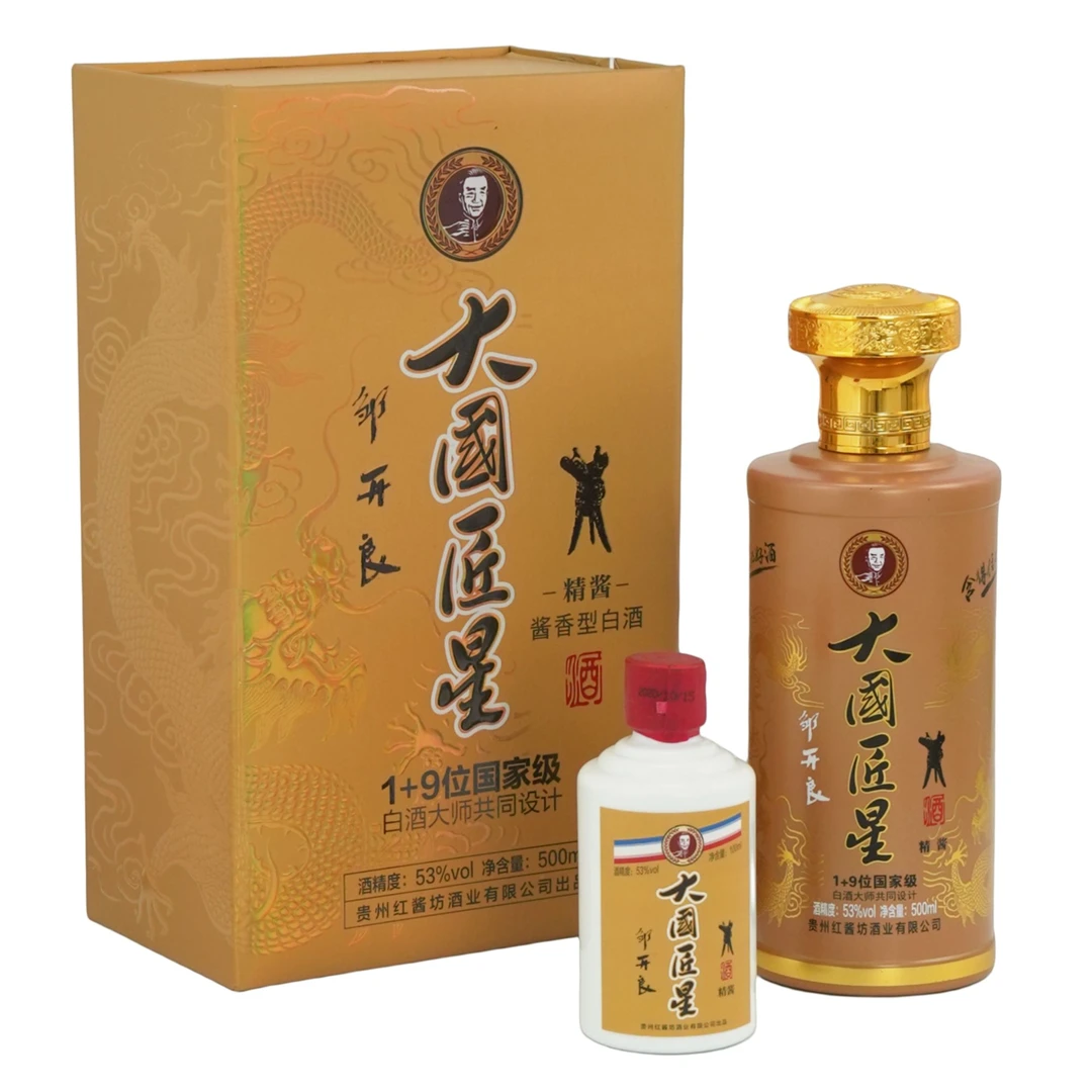 JIANGXING/匠星大国匠星精酱酱香型白酒53°500ML优级酒厂53度
