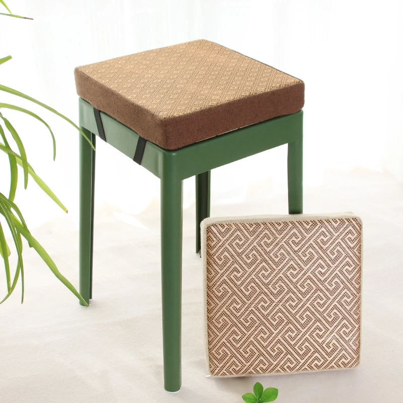 服装厂胶凳坐垫加厚学生椅垫工厂塑料小方凳屁股垫防滑透气可拆洗