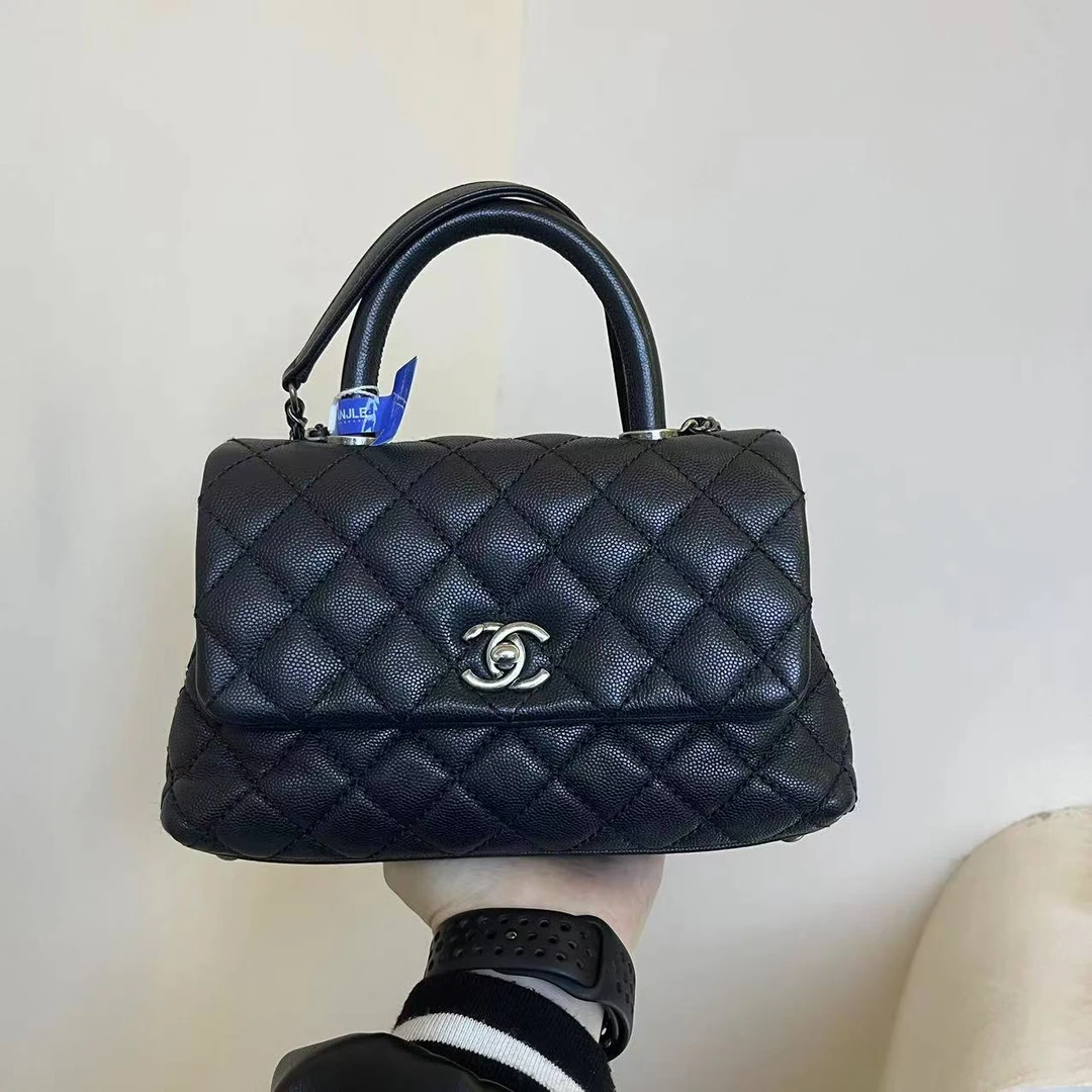 95新  全款28800/安洁利田哥小号黑银cocohandle/bk0117144