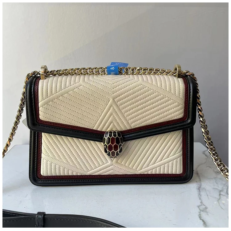 95新 BVLGARI/宝格丽 安洁利田哥链条包/bk0079283
