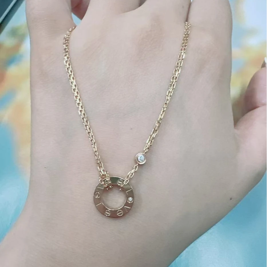 95新 Cartier/卡地亚  安洁利严选项链/SK0117848