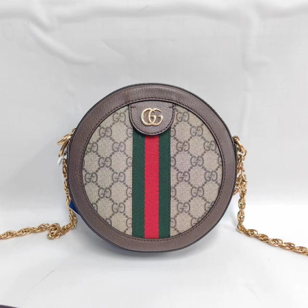 95新 GUCCI/古驰 安洁利田哥圆饼包/SP122341