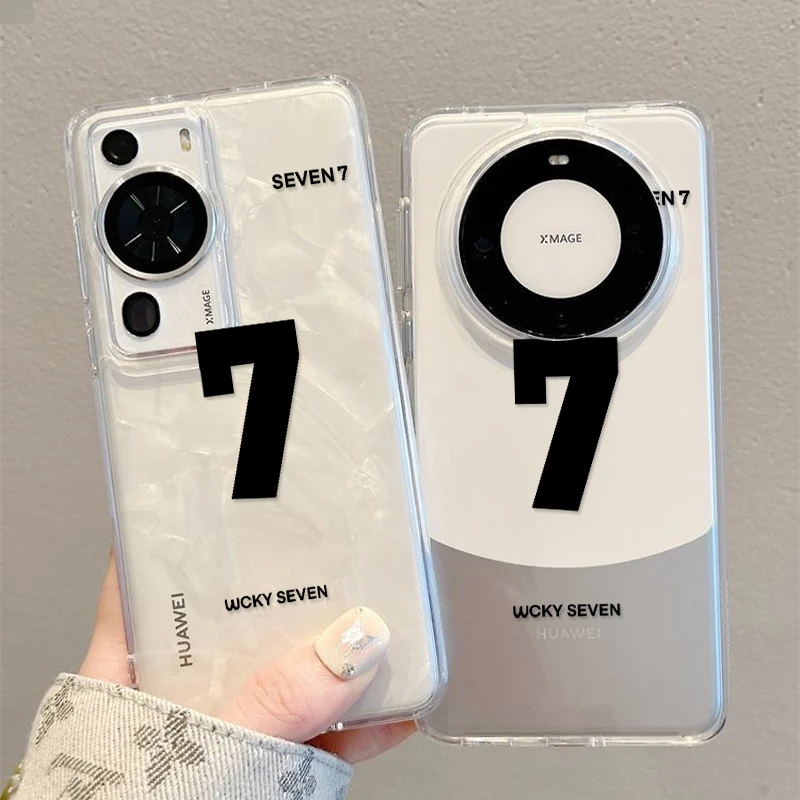 适用华为p60art手机壳mate60pro+/p40/mate20简约防摔软边时尚男