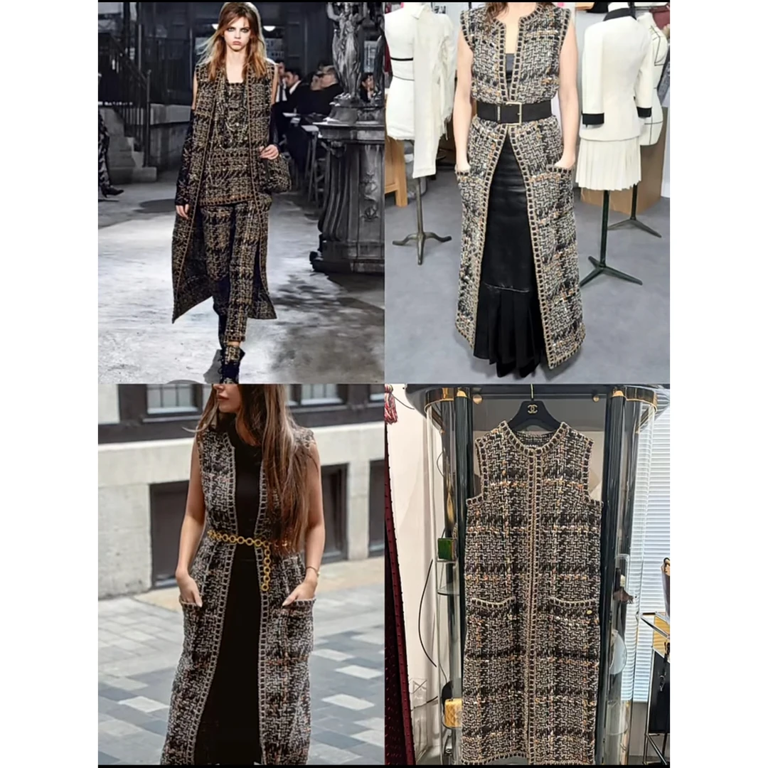 95新  16A罗马经典 秀款长款马甲 42码