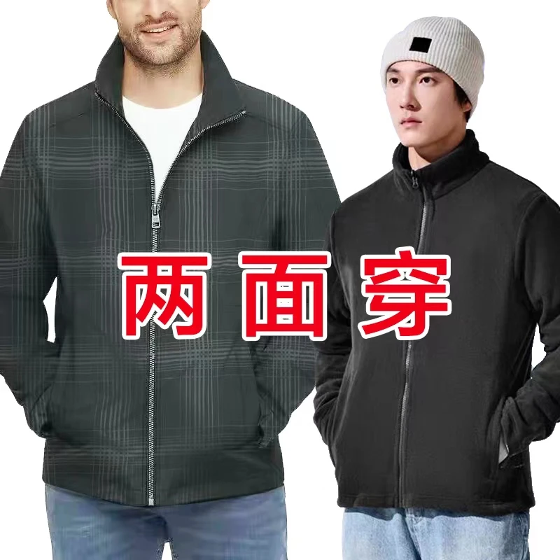 2内胆男软壳服棉服大码加绒抓绒加厚原单尾货尾单户外登山休闲