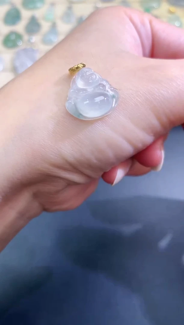 【闪购商品】翡翠吊坠(不含链)18K金镶嵌29佛公|450+0