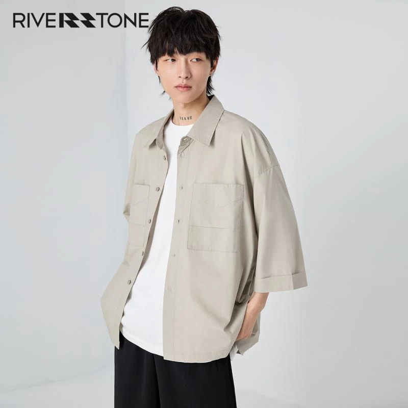 【小水专属】RS流石 随性清爽新款经典阔版衬衣 AC02226318