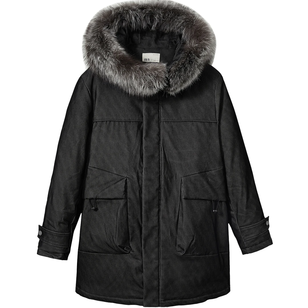 【大睿睿专属】RS流石 冬装保暖羽绒服加厚复古工装 KY21446663